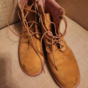 Timberlands with Pink Detail